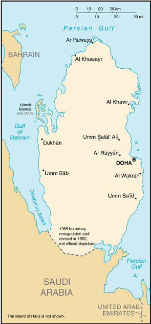 Qatar's Map