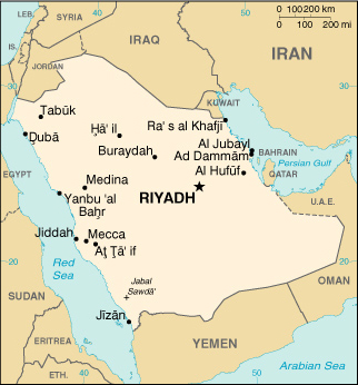 Saudi Arabia's Map