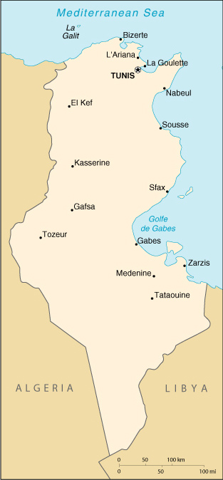 Tunisia's Map